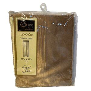 Corona Curtain Liquid Gold Tailored Panel 55"W X 63"L IBB06/L-X0436310-GO